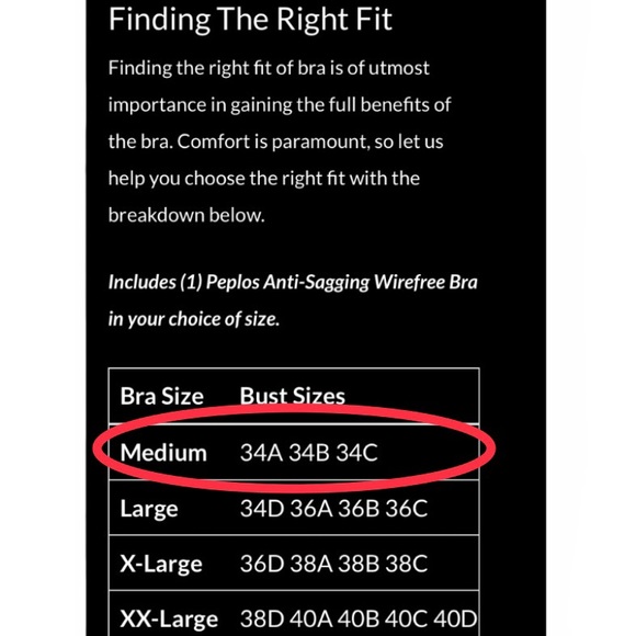 Peplos Anti-Sagging Wirefree Bra, M - Picture 15 of 15